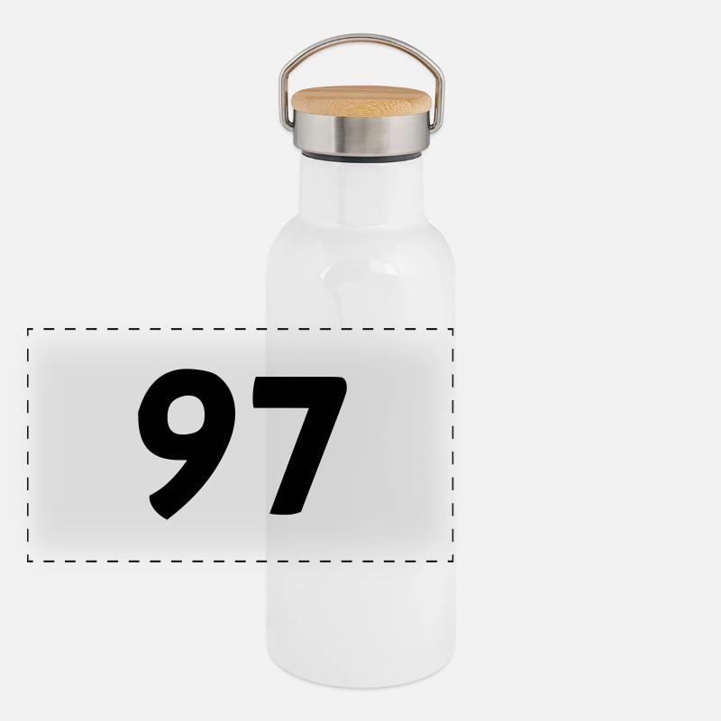 97 Gourde isotherme avec bouchon en bambou