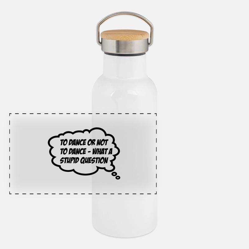 tanzen Panorama Thermosflasche mit Bambusdeckel