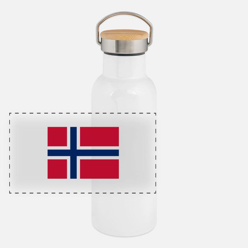 Norvège Gourde isotherme avec bouchon en bambou