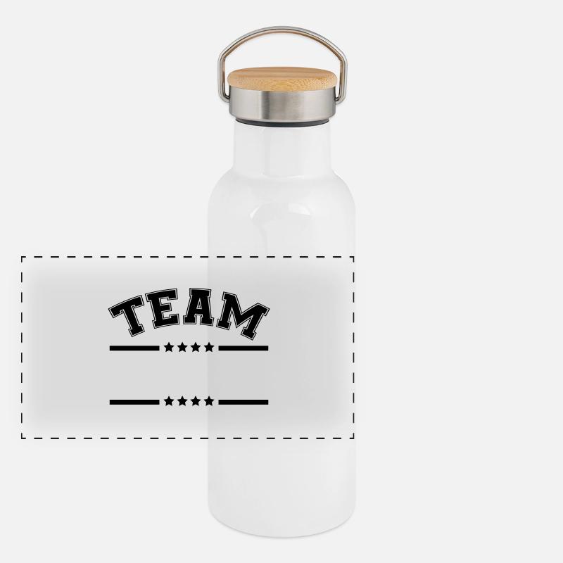Team Stroke Stern Panoramic Thermal Bottle with Bamboo Lid