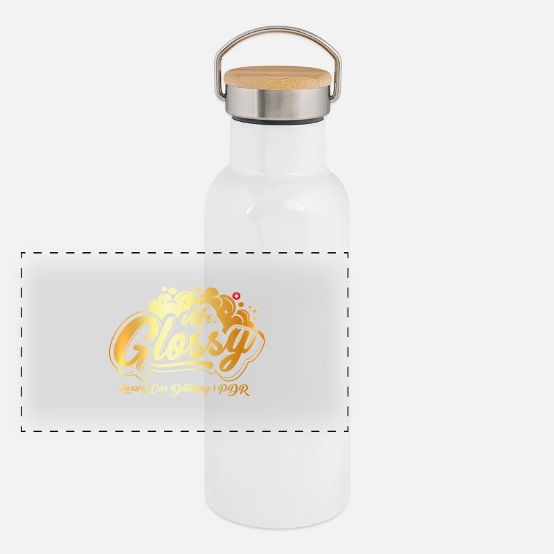 Mr. Glossy Panoramic Thermal Bottle with Bamboo Lid