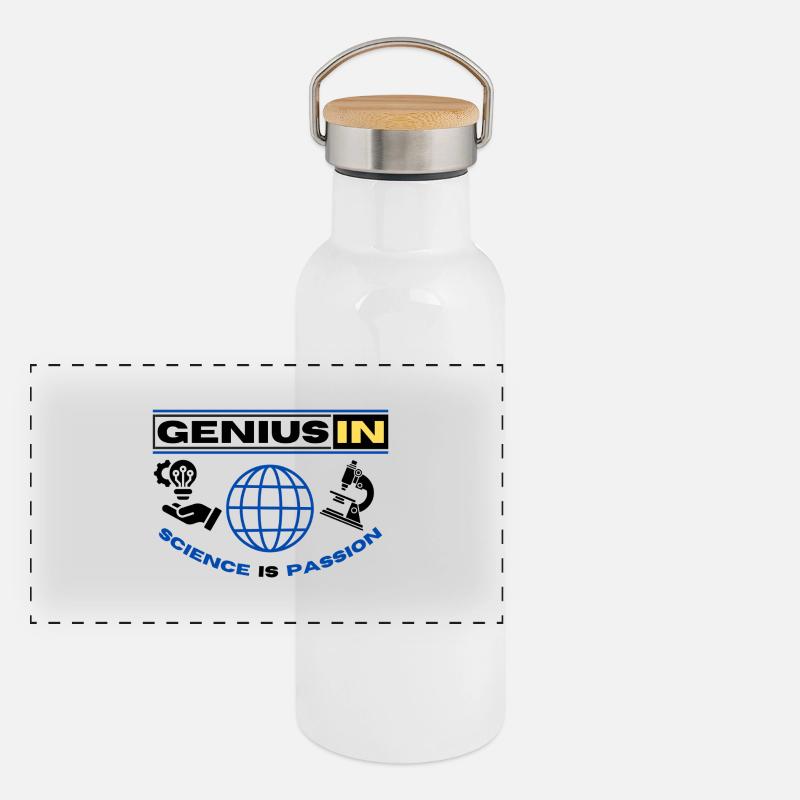GENIUS IN Panorama Thermosflasche mit Bambusdeckel
