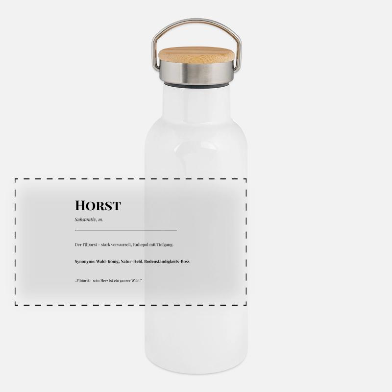Horst Panorama Thermosflasche mit Bambusdeckel