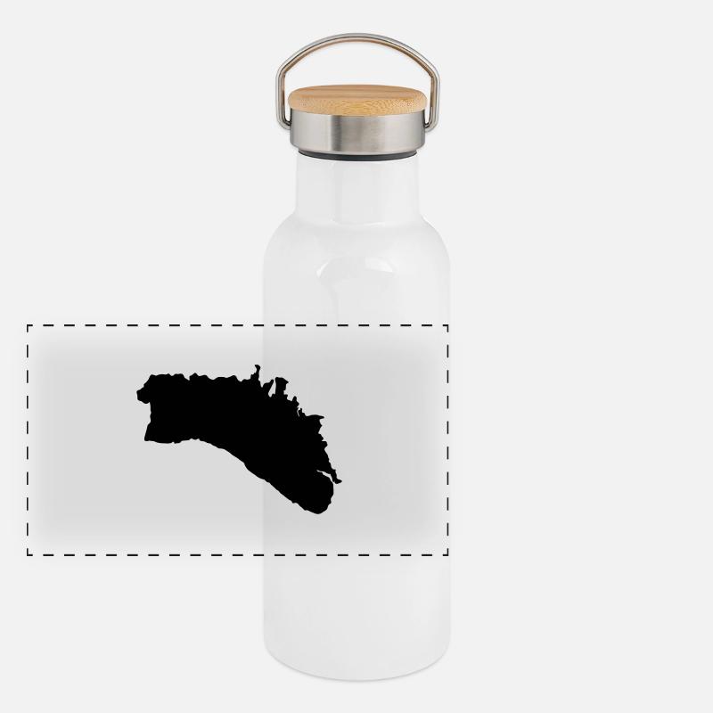 Menorca Panorama Thermosflasche mit Bambusdeckel