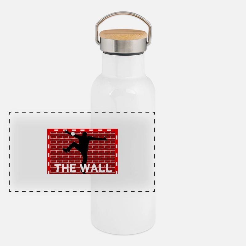 le mur Gourde isotherme avec bouchon en bambou