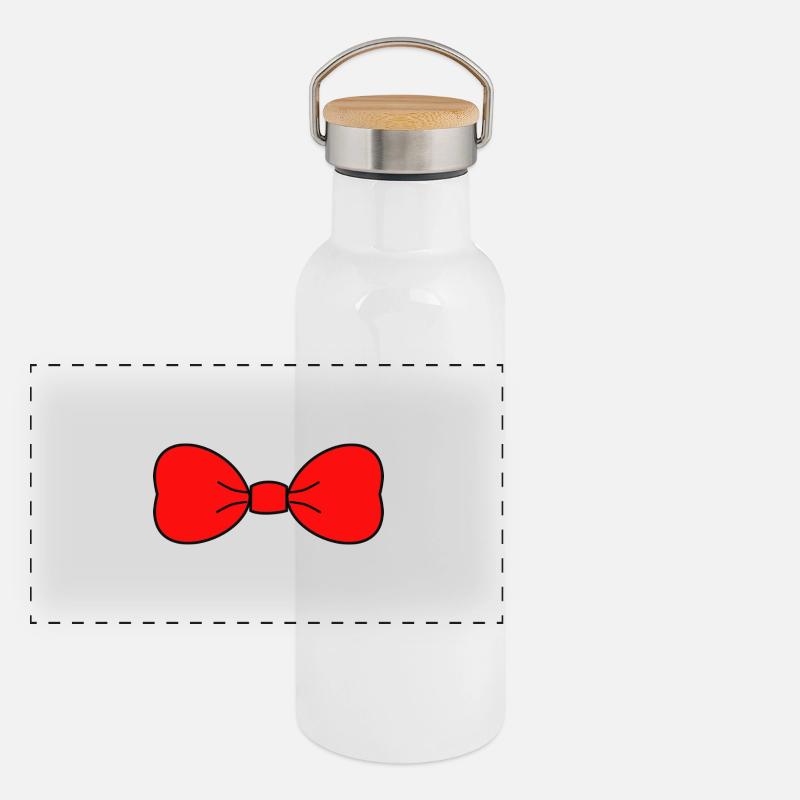 KNOTEN. KRAWATTE Panorama Thermosflasche mit Bambusdeckel