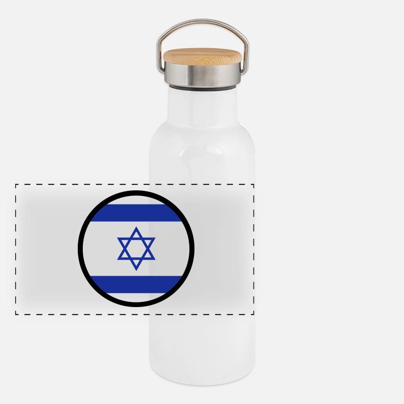 Under the sign of Israel Panoramic Thermal Bottle with Bamboo Lid