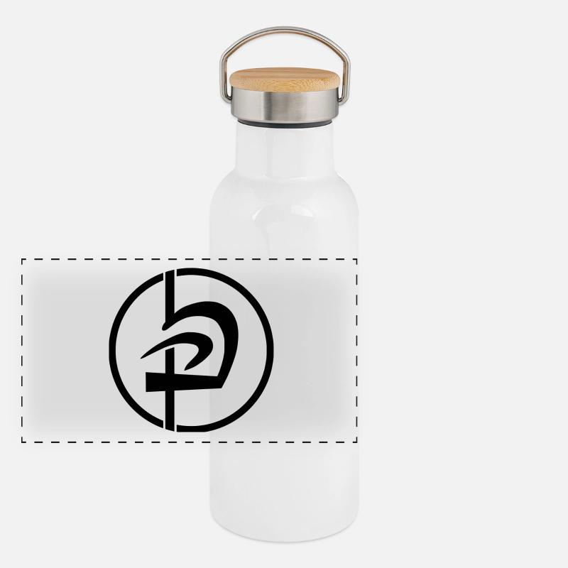 Krav Maga Logo Gourde isotherme avec bouchon en bambou