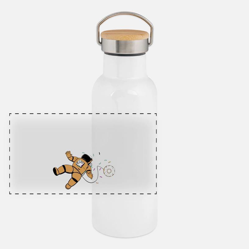 Astronautnut Gourde isotherme avec bouchon en bambou