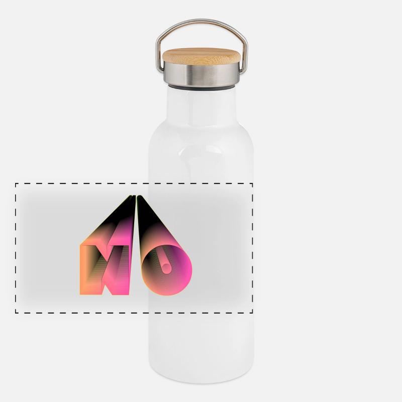 NO! Panoramic Thermal Bottle with Bamboo Lid