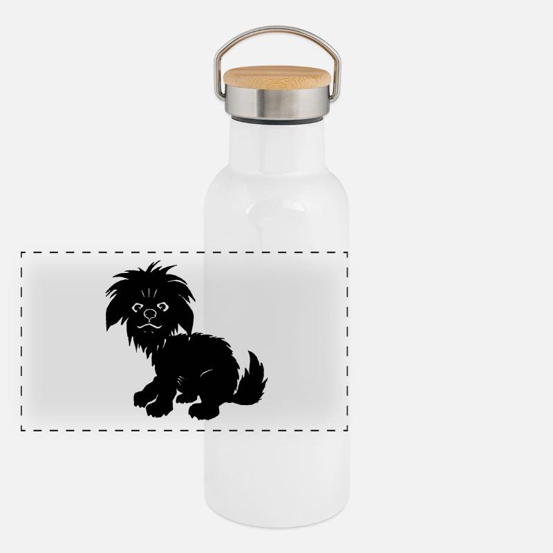 black Dog Panoramic Thermal Bottle with Bamboo Lid