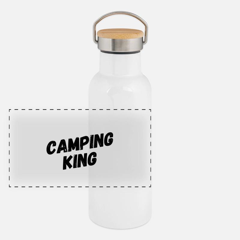 Camping King Panoramic Thermal Bottle with Bamboo Lid