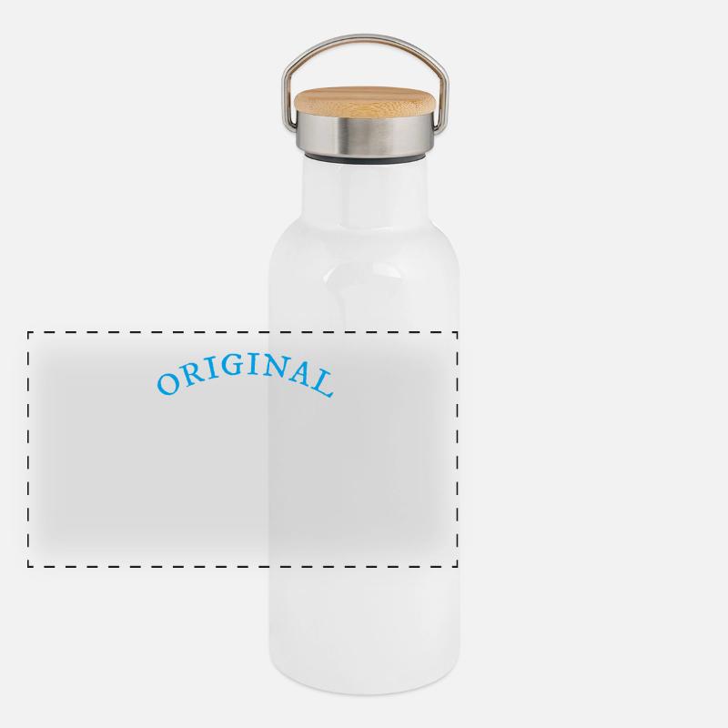 100% original Nick, cadeau, nom Gourde isotherme avec bouchon en bambou