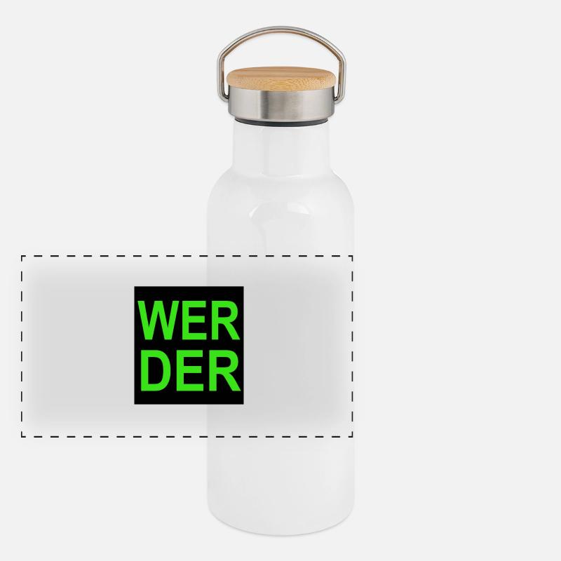 Panorama Thermosflasche mit Bambusdeckel