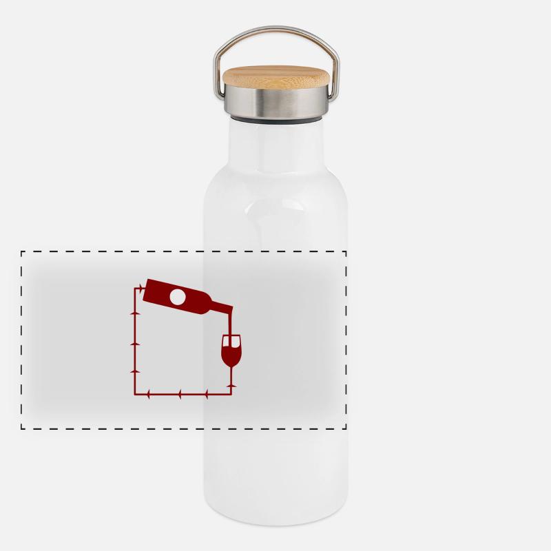 wine wein vinothek spruch geschenk kuefer winzer Panorama Thermosflasche mit Bambusdeckel