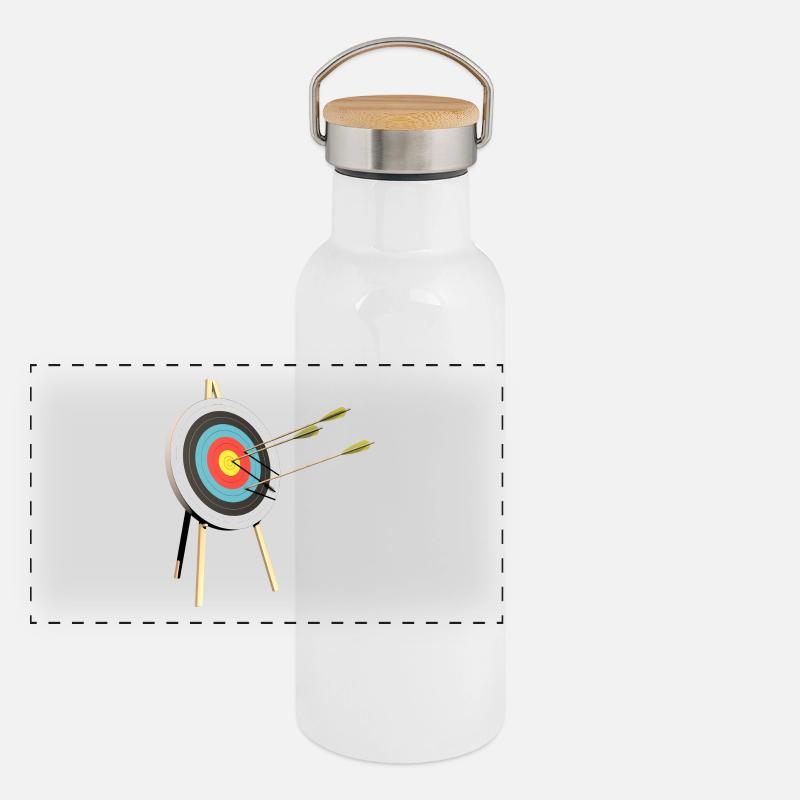 tir à l'arc flèche d'arc sports24 cible arbalète Gourde isotherme avec bouchon en bambou
