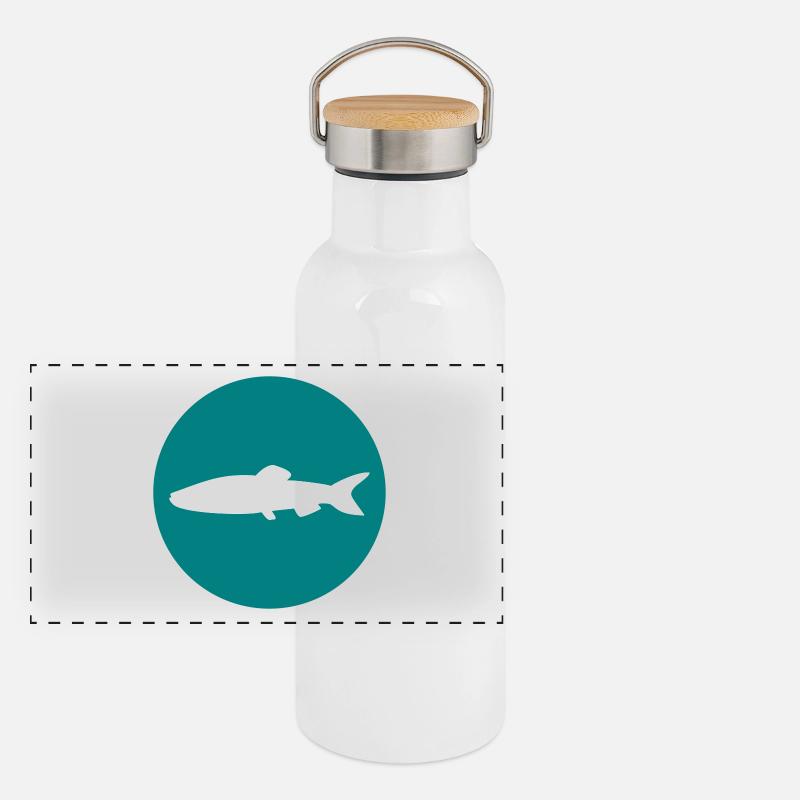 fish Panoramic Thermal Bottle with Bamboo Lid