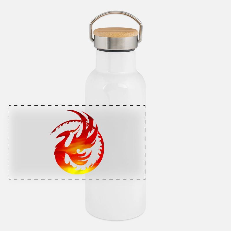 Escouade de Phoenix Gourde isotherme avec bouchon en bambou