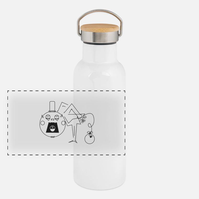 Hut Bombe Panorama Thermosflasche mit Bambusdeckel