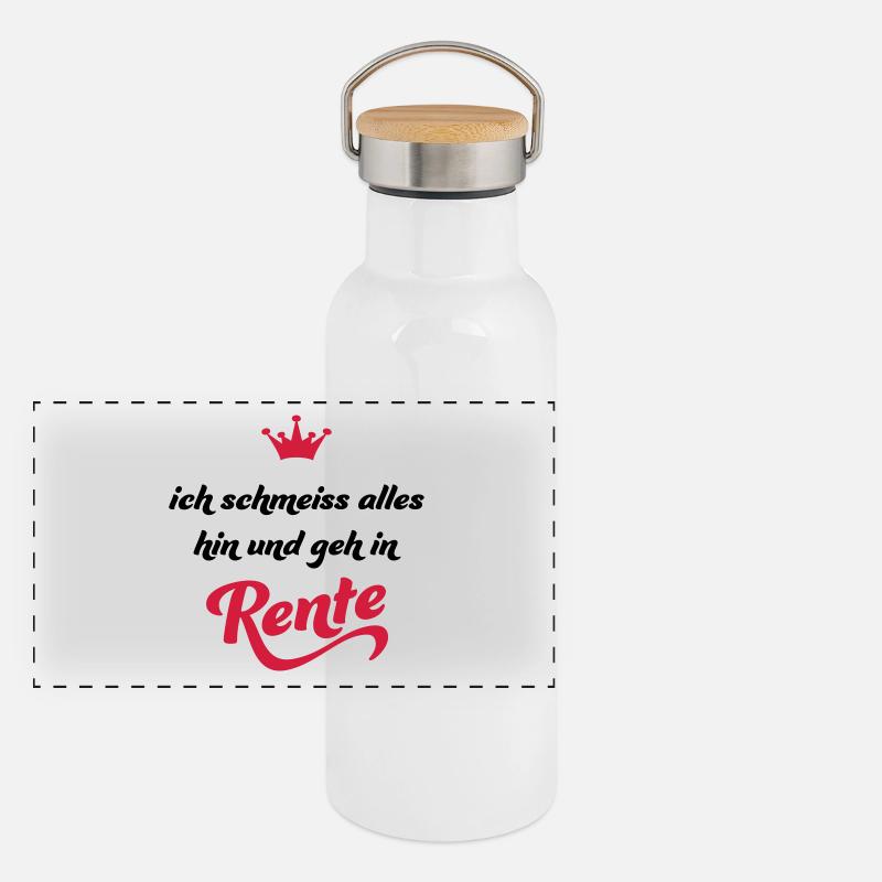 Ruhestand Panorama Thermosflasche mit Bambusdeckel