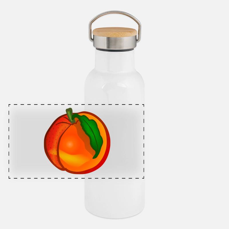 Pêche Gourde isotherme avec bouchon en bambou