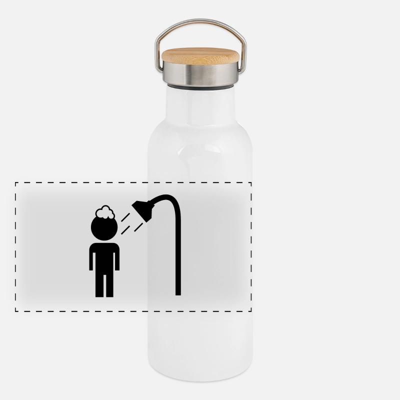 have a shower Panoramic Thermal Bottle with Bamboo Lid