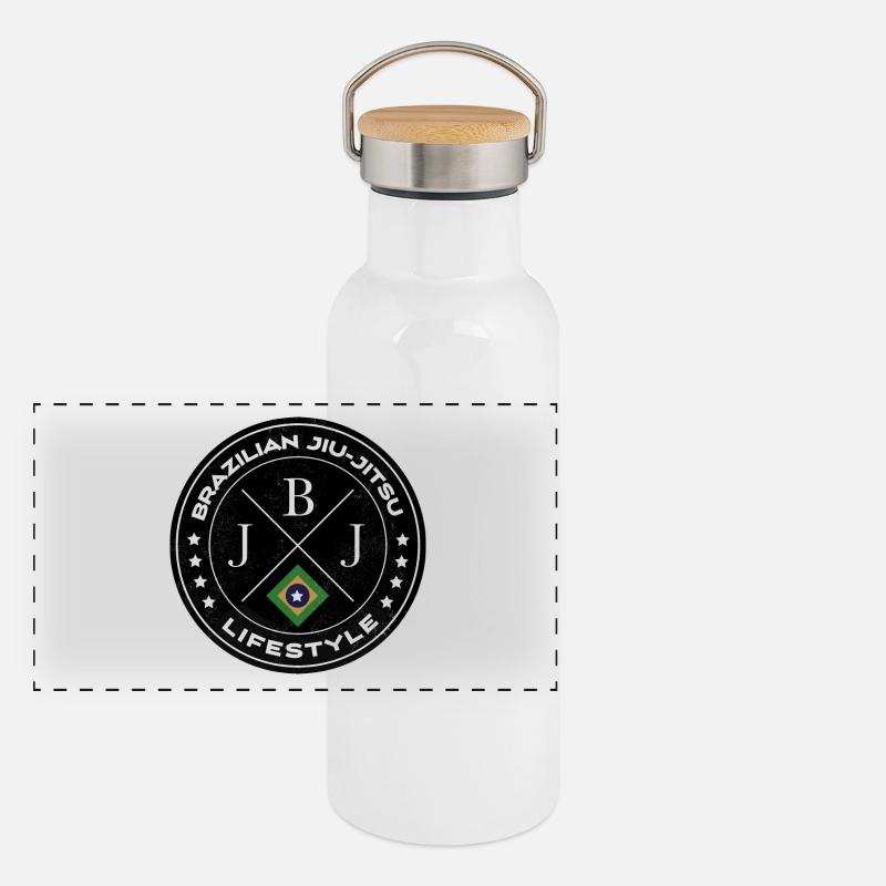 Jiu-jitsu Gourde isotherme avec bouchon en bambou