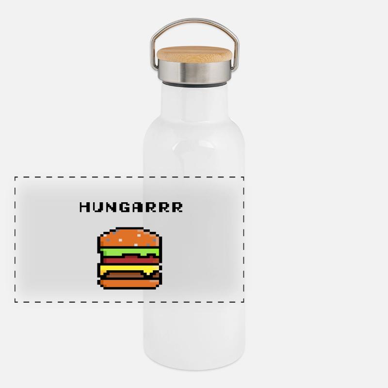 Hungarrr Panorama Thermosflasche mit Bambusdeckel