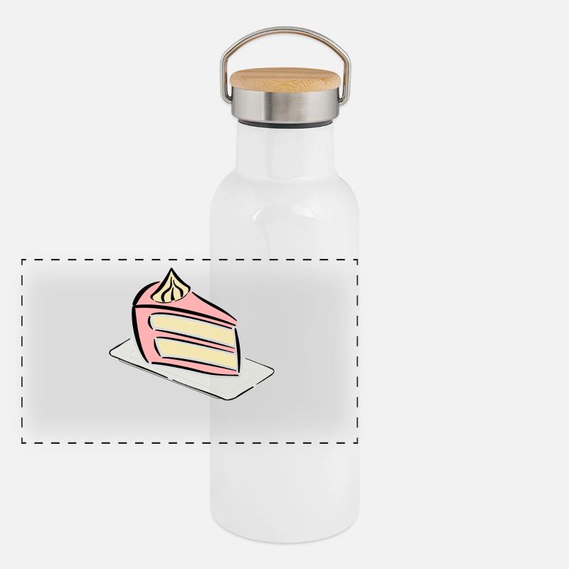 Torte Kuchen Sahnetorte Sahne Backen Geschenkideen Panorama Thermosflasche mit Bambusdeckel