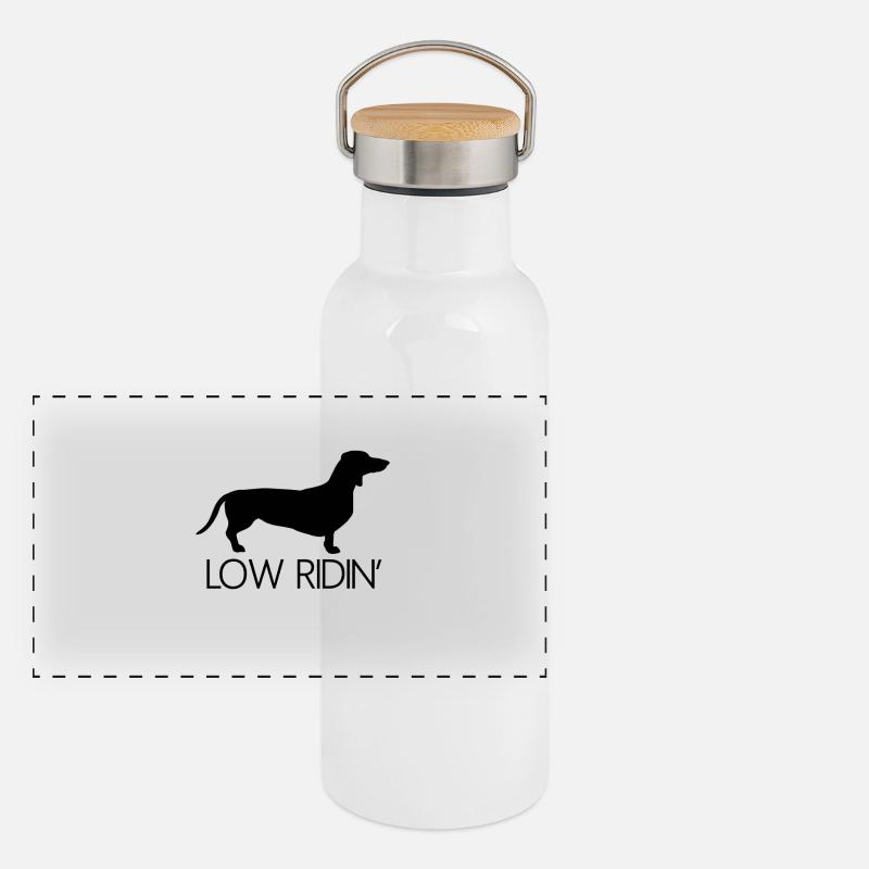 Teckel surbaissés ' Gourde isotherme avec bouchon en bambou