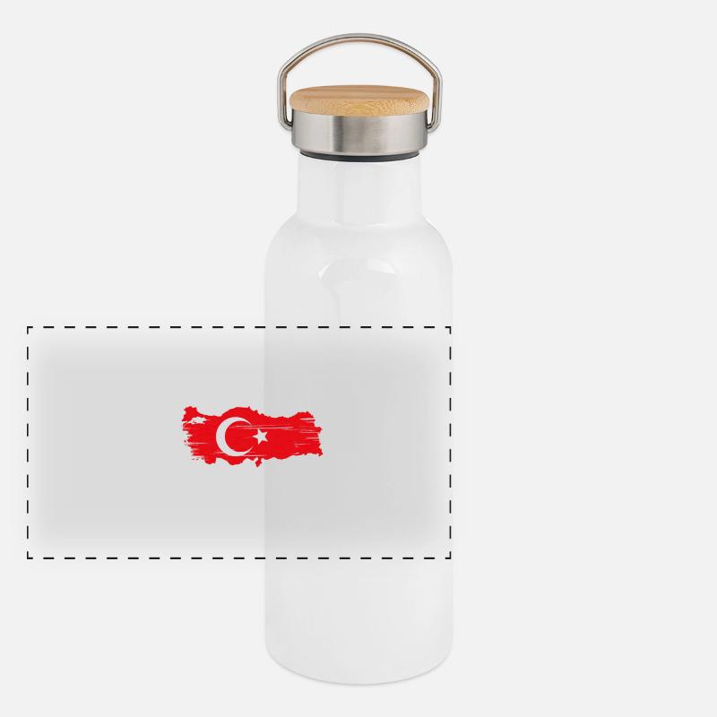 Turkey - "Borderline" Panoramic Thermal Bottle with Bamboo Lid