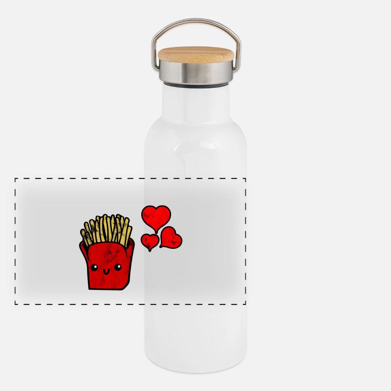 L'amour de la patate douce délavées idée cadeau Gourde isotherme avec bouchon en bambou