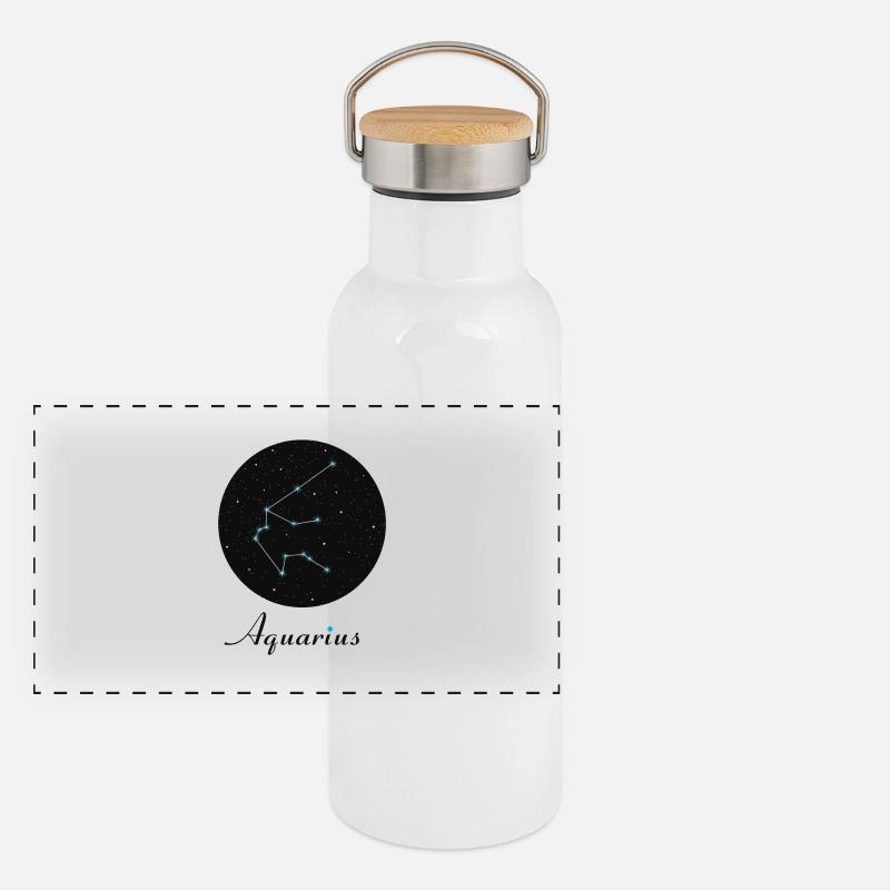 Verseau Verseau Gourde isotherme avec bouchon en bambou