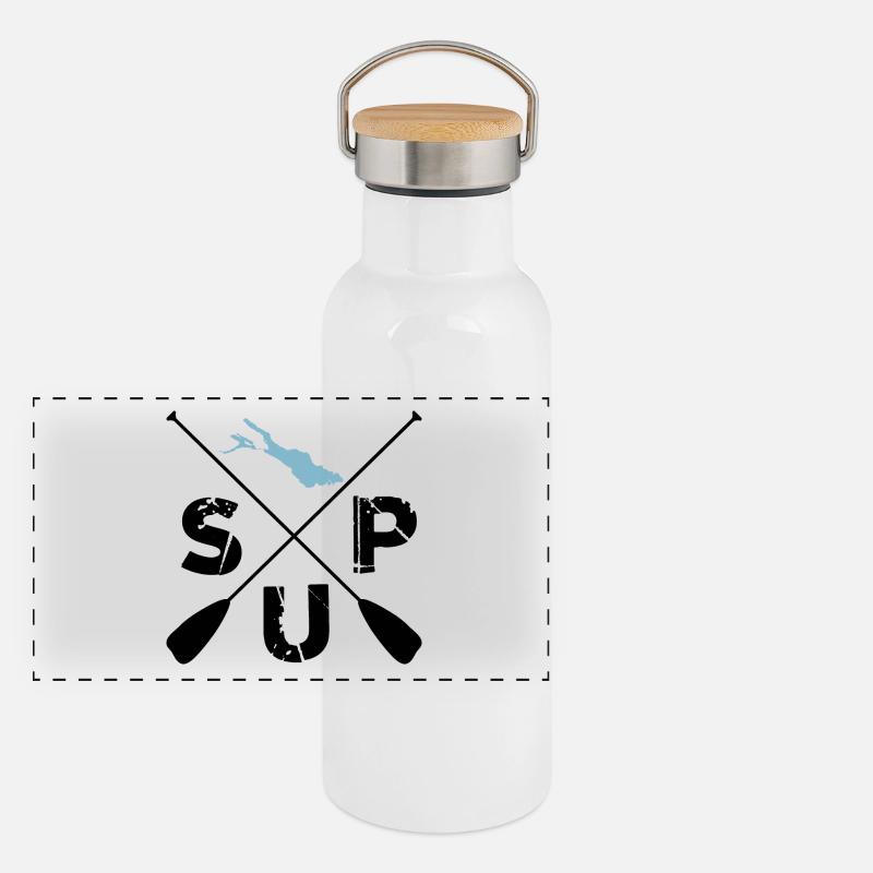 SUP Gourde isotherme avec bouchon en bambou