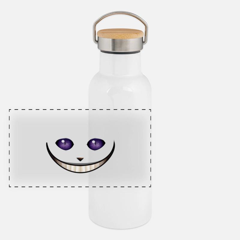 cheshire cat Gourde isotherme avec bouchon en bambou