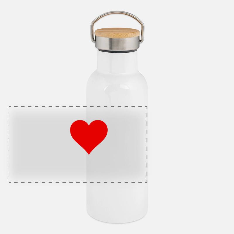 J'adore les livres de conception Gourde isotherme avec bouchon en bambou