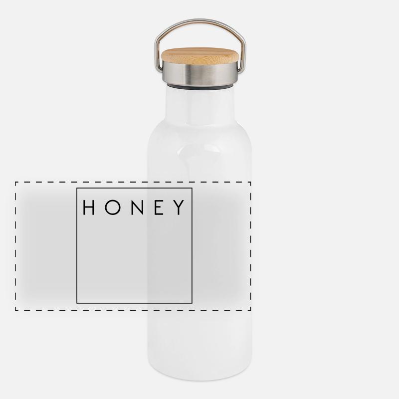 HONEY - Mein Liebling Panorama Thermosflasche mit Bambusdeckel