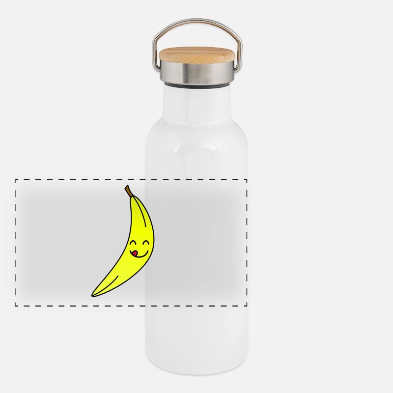 banana Panoramic Thermal Bottle with Bamboo Lid
