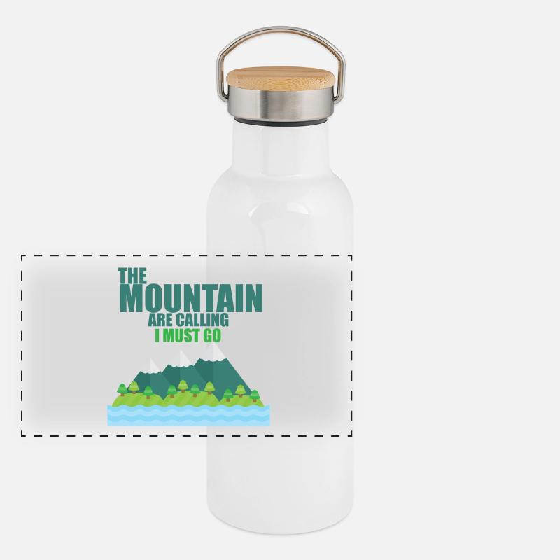 The Mountain Panoramic Thermal Bottle with Bamboo Lid