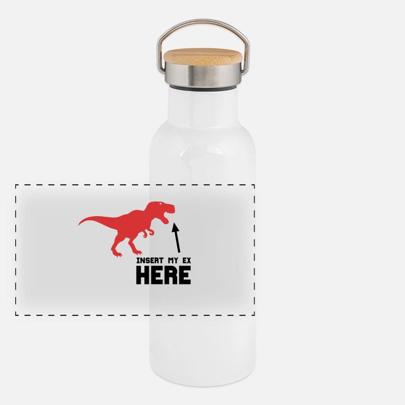 EXFREUND Panorama Thermosflasche mit Bambusdeckel