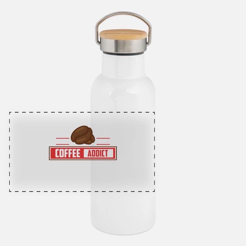 ADICE DE CAFE Gourde isotherme avec bouchon en bambou