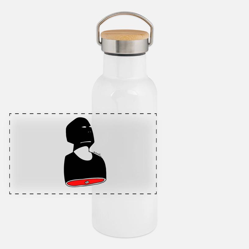 meatman Panorama Thermosflasche mit Bambusdeckel