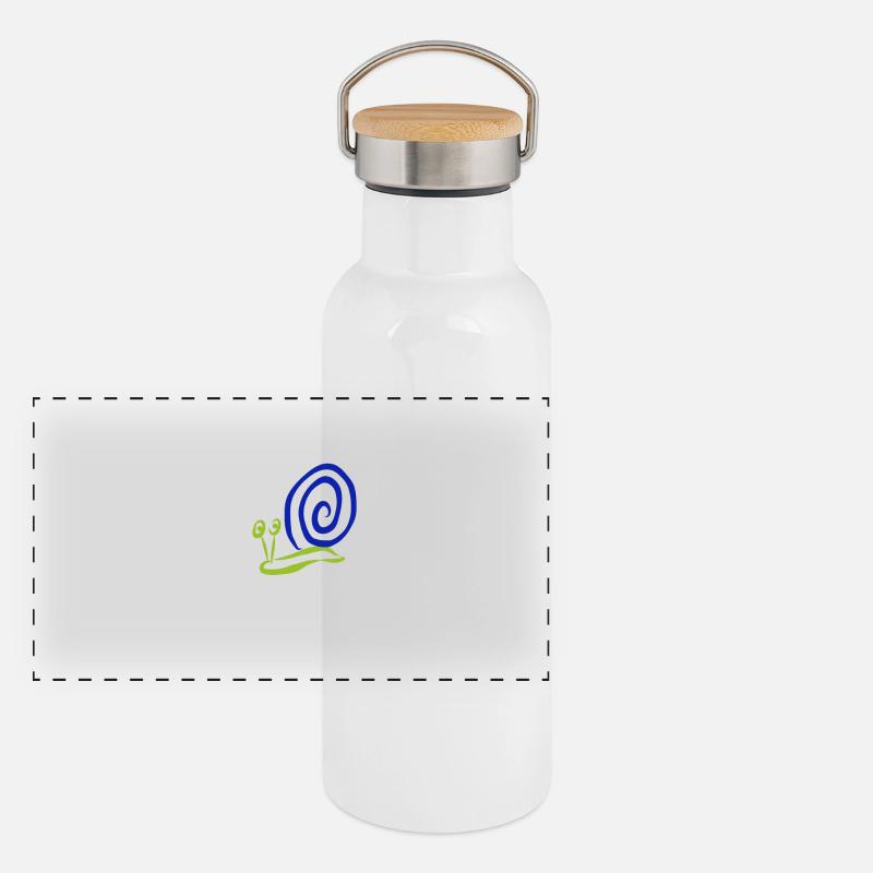 snail Panoramic Thermal Bottle with Bamboo Lid