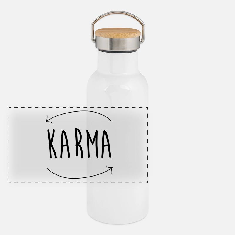 Karma arrows Panoramic Thermal Bottle with Bamboo Lid