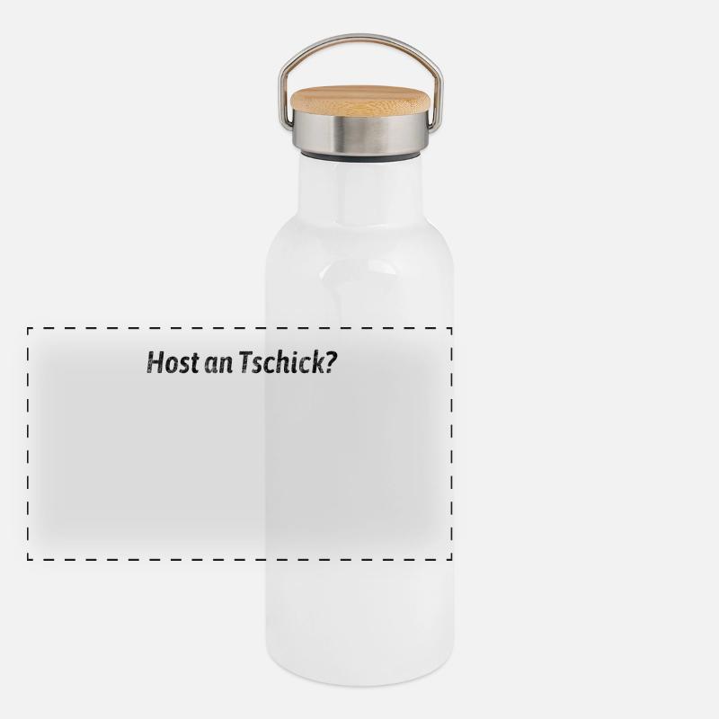 Host an Tschick? Anti-Raucher Satire Panorama Thermosflasche mit Bambusdeckel