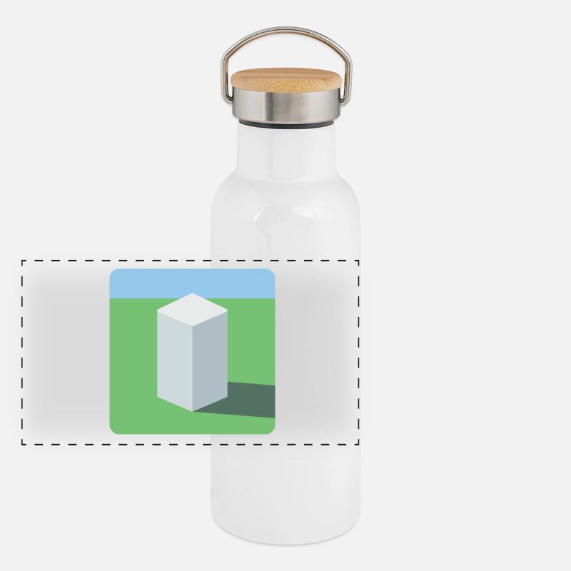 Le parallélépipède Gourde isotherme avec bouchon en bambou
