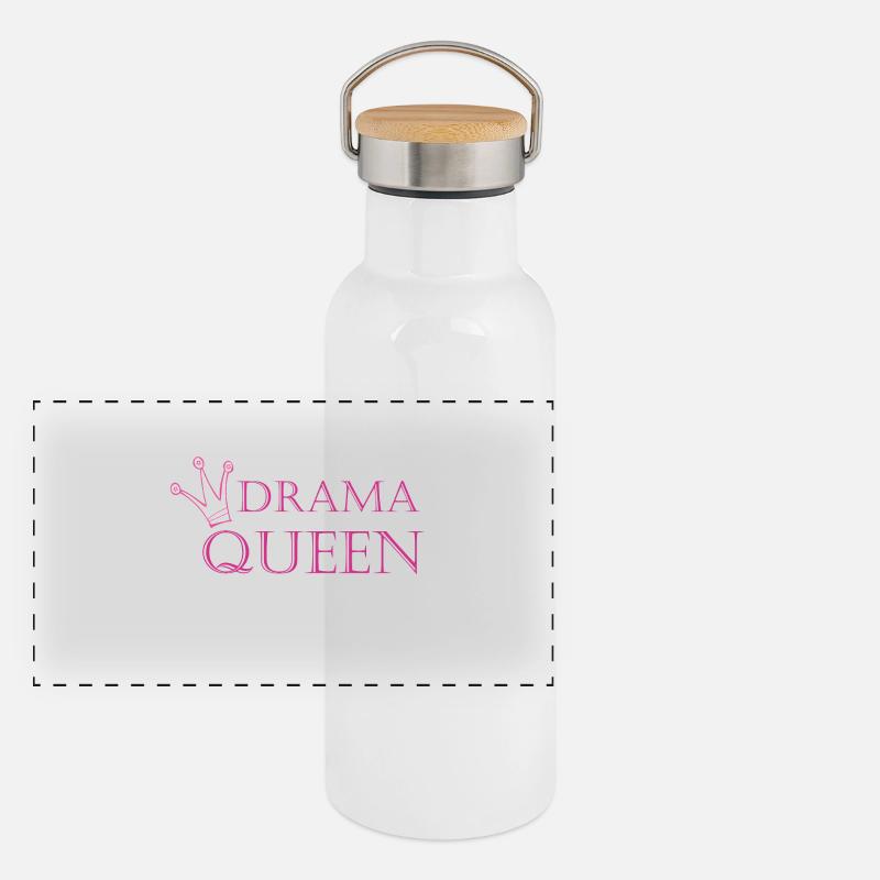 Drama-Queen Panorama Thermosflasche mit Bambusdeckel