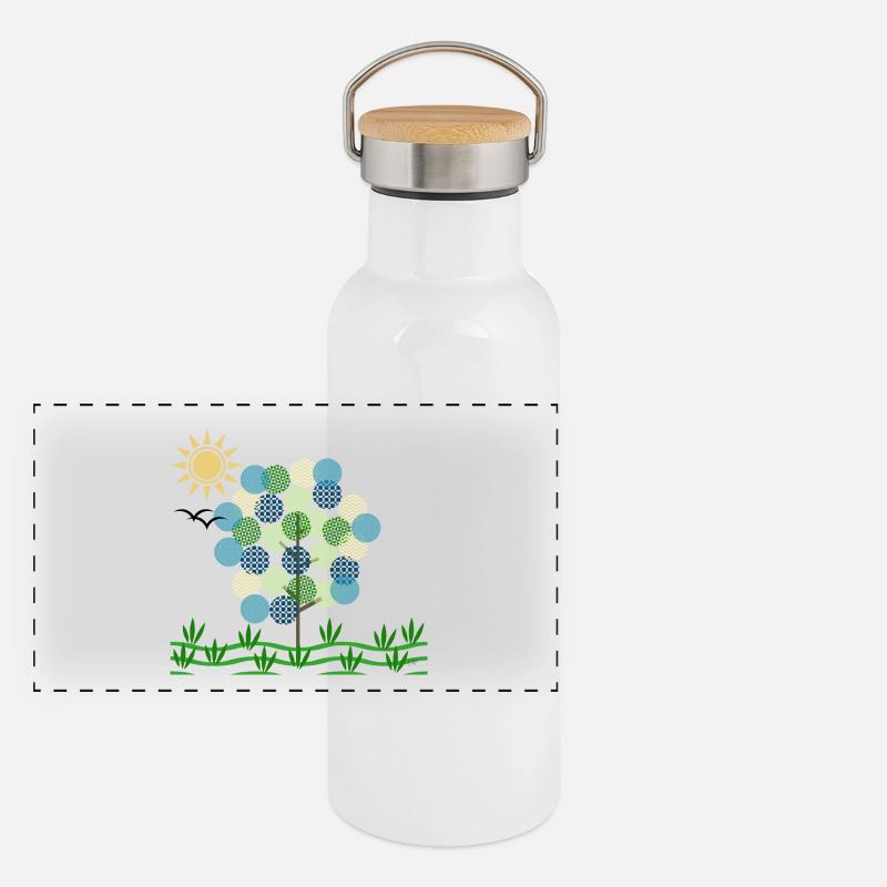 Mather Nature 🐢 Gourde isotherme avec bouchon en bambou
