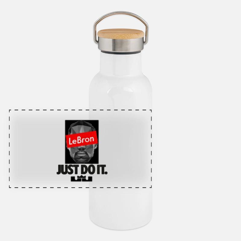 Design par Lebron James swag Gourde isotherme avec bouchon en bambou