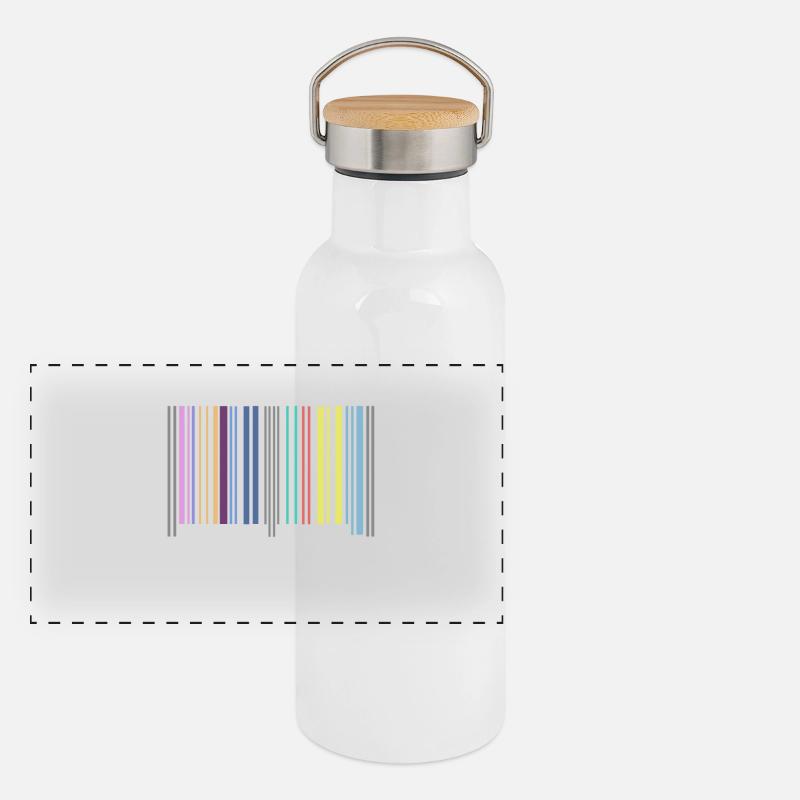 code à barres Gourde isotherme avec bouchon en bambou